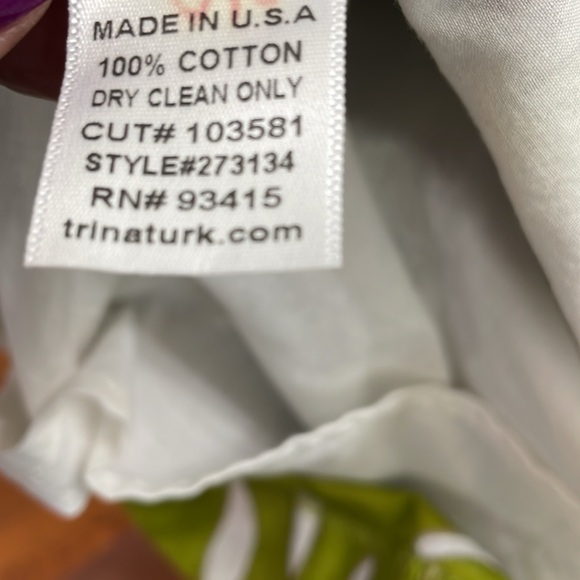 Trina Turk plant print dress - Picture 8 of 8